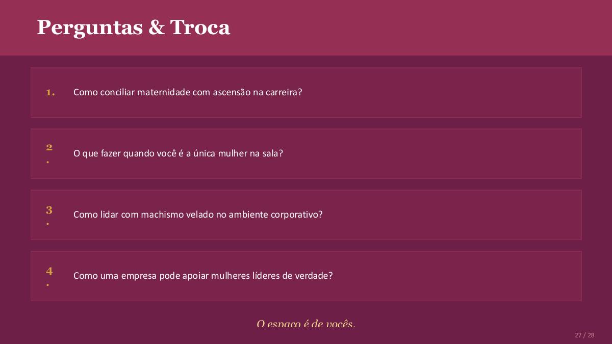 Página 32 da apresentação O poder da mulher no mercado de trabalho
