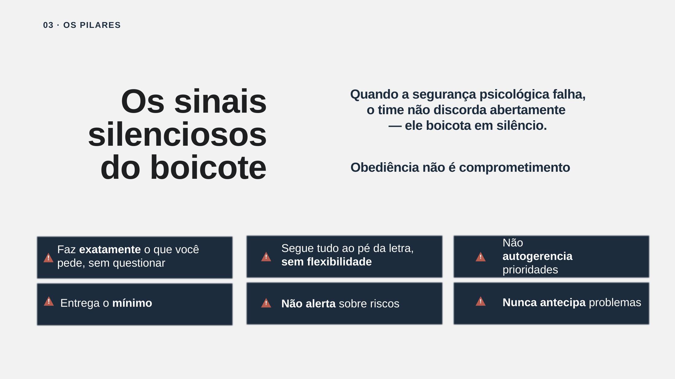 Slide 14 da apresentação Além da planilha